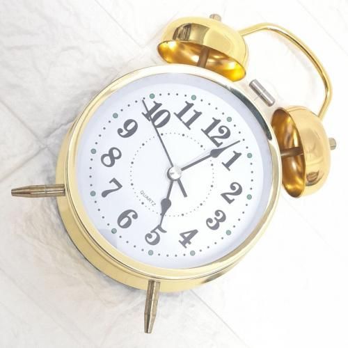  Clock alarme Classique Silencieux Double Cloche Réveil Temps Mouvement Quartz