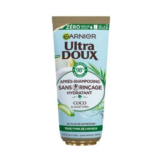  Garnier Ultra Doux Eau de Coco et Aloe Vera Aprèsshampoing sans rinçage