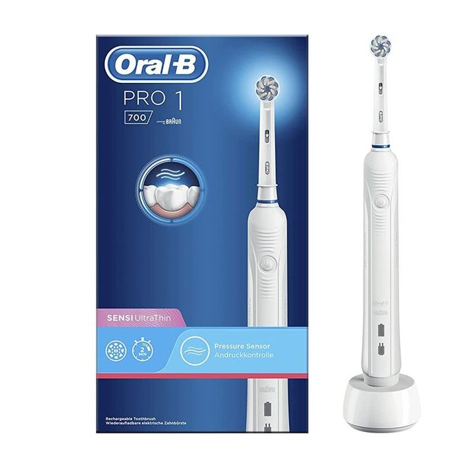  Oral B Brosse À Dents Électrique Rechargeable Pro 1 700 Blanche