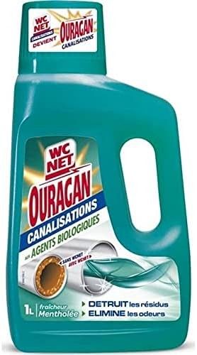  OURAGAN Wc Net Canalisations Fraîcheur Mentholée 1l