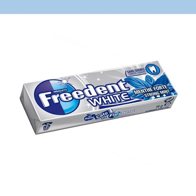  Freedeer WHITE Chewing-gum sans sucres goût Menthe Forte (1 Paquet)