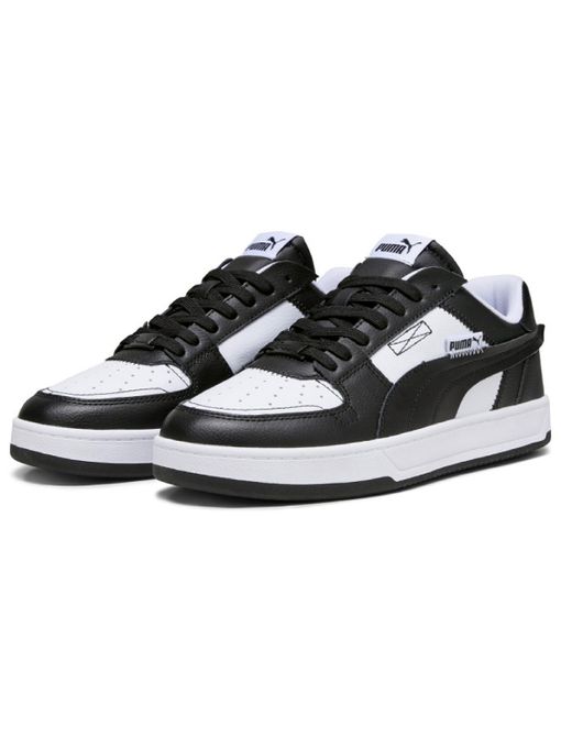  Puma Basket Homme Sneakers Caven 2.0 WIP Black & White En Cuir Super Confortable-Noir