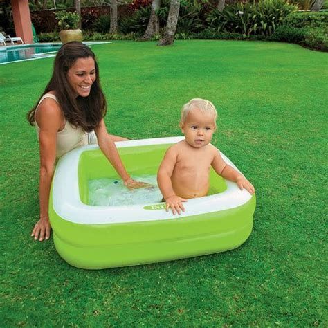  Intex Piscine Gonflable Familiale - 86 Cm X 86 Cm X 25 Cm - 57100Np Vert