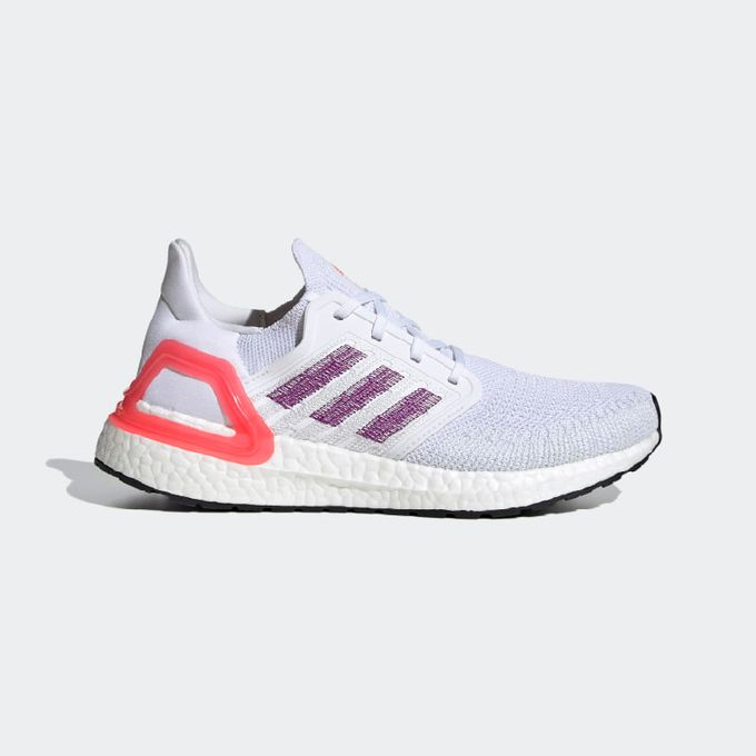  Adidas Basket ULTRABOOST 20 -Femme- Blanc Nuage/Violet Gloire