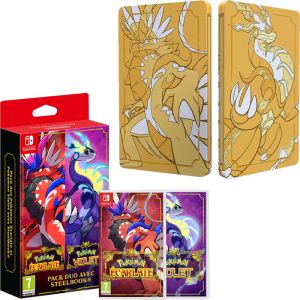  Nintendo Switch Dual Pack Steelbook Edition (Pokemon Scarlet Et Violet) Switch