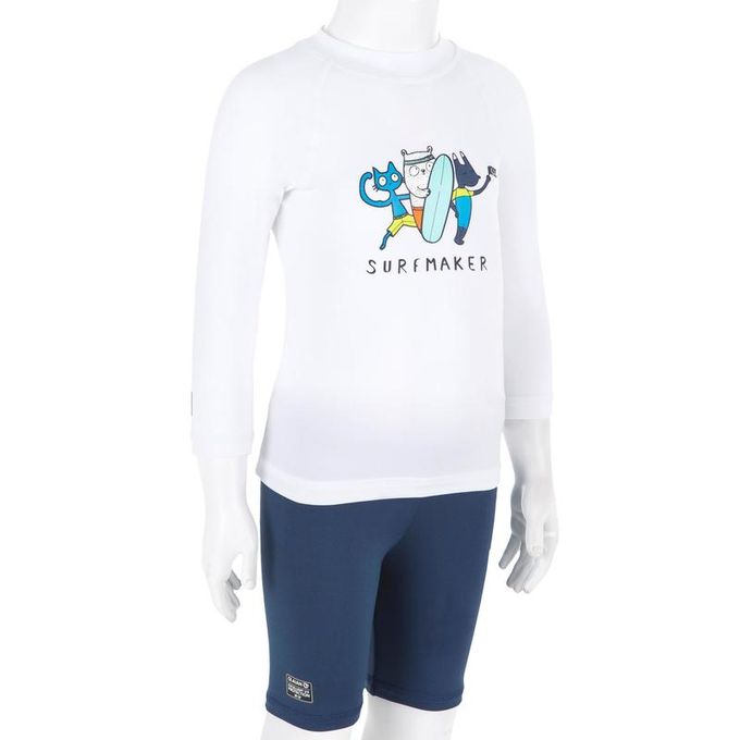 Tarif Et Prix Decathlon Tee Shirt Anti Uv Surf Top 100 Manches Longues Bebe Blanc Algerie