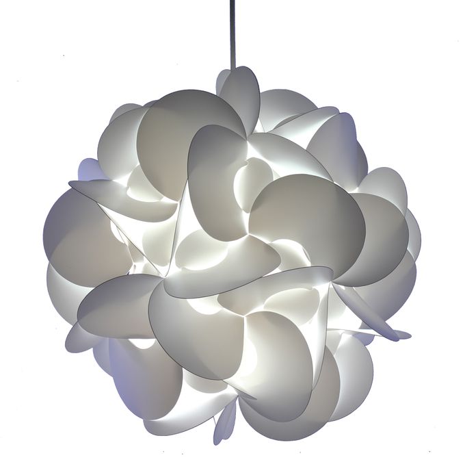  Lustre - Circles Gm - 46 Cm - Blanc