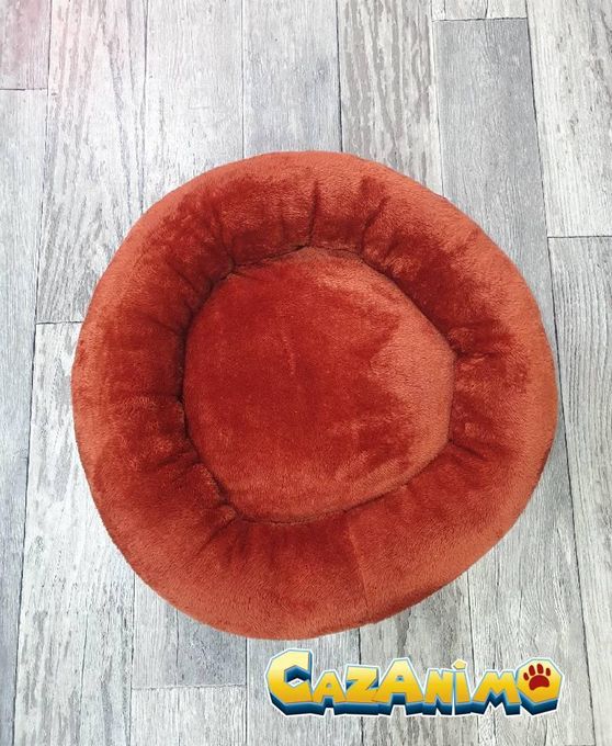  Coussin Rond pour Chats & Petits Chiens Brique 55cm