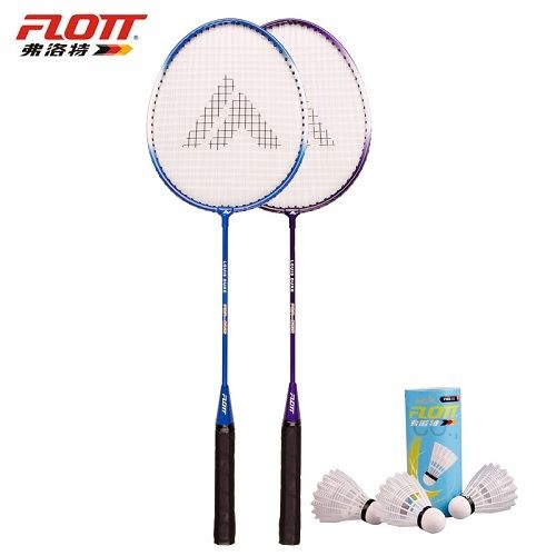  Flott Paire Raquettes de Badminton et 03 Volants, Sac de Transport