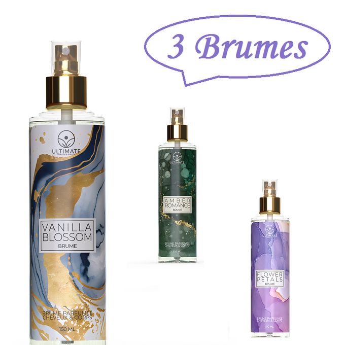  Ultimate Pack de 3 BRUME cheveux et corps