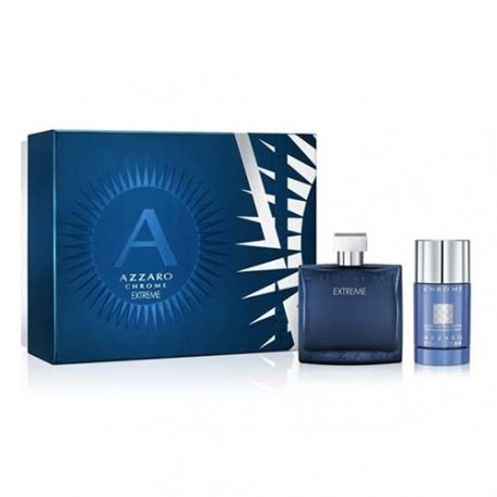  Azzaro Coffret Chrome Extrême : Eau de parfum 100 ml + Déodorant Stick