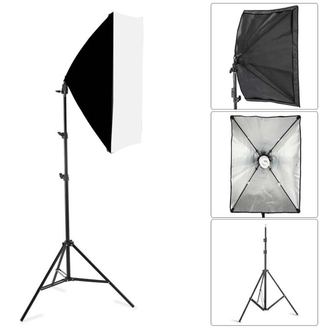  Studio Photo SOFTBOX Professionel Kit Eclairage avec deux tetes