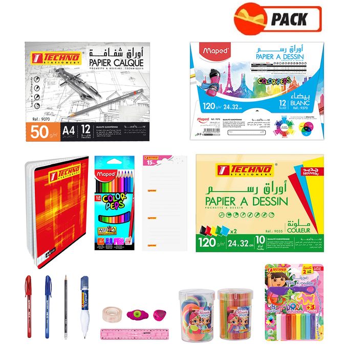  Maped Kit Scolaire 2022 - 1Ère & 2Ème Années Primaire - Fille