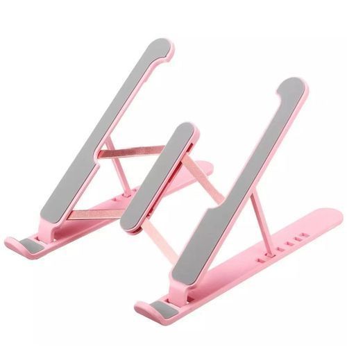  Support Laptop Tablette Réglable Pliable  Ergonomique - Rose