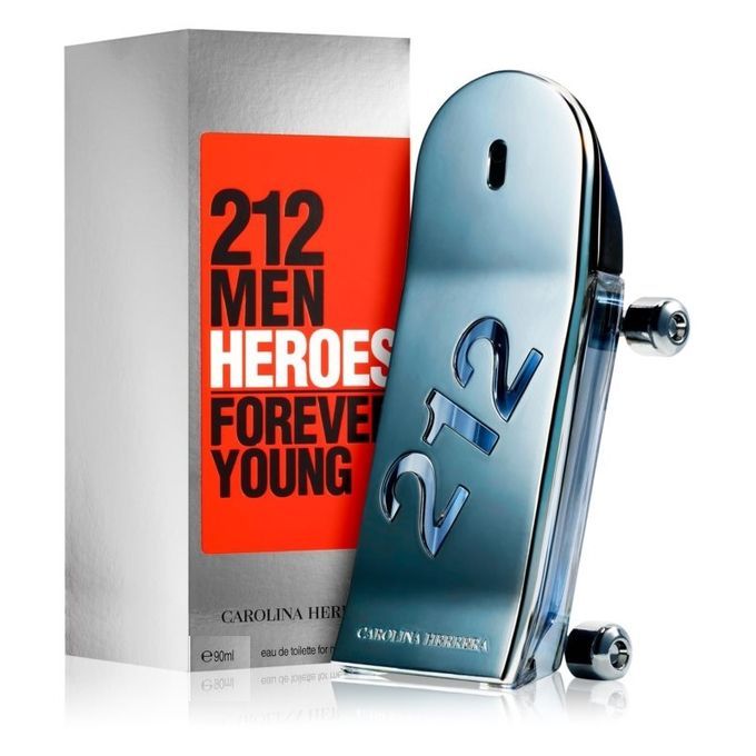  Carolina Herrera Eau De Toilette - 212 Men Heroes Forever Young - 90ml