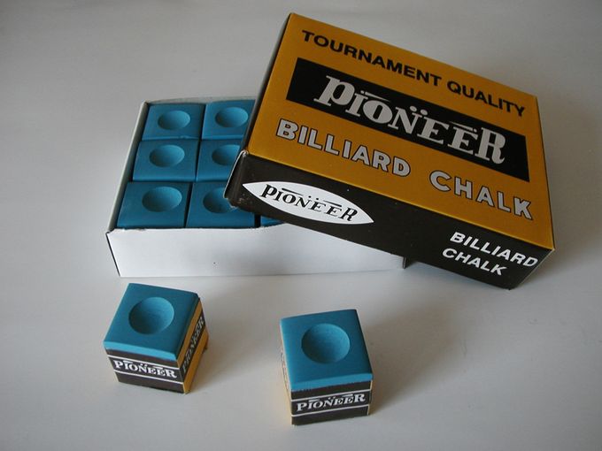  Pioneer Morceaux de Craie pour Billard ou Snooker -12 Craies- Bleu