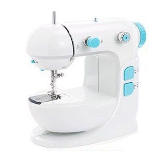  Jysm Mini Machine A Coudre - Blanc/Bleu