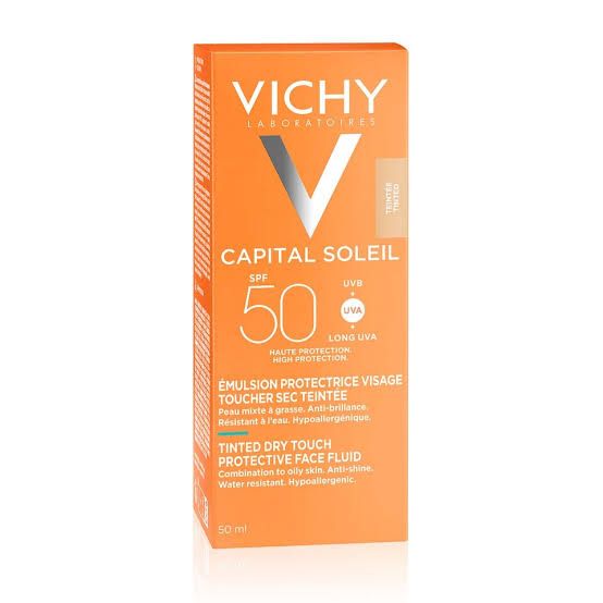  Vichy Capital Soleil Spf50  Fluide Toucher Sec 50Ml