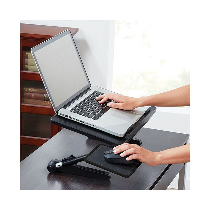  Table Laptop - Ajustable Refroidissement Usb - Noir