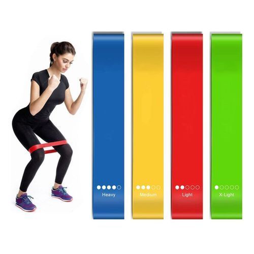  Cima Pack 04 Elastiques De Résistance Pour Yoga & Fitness Multicolore