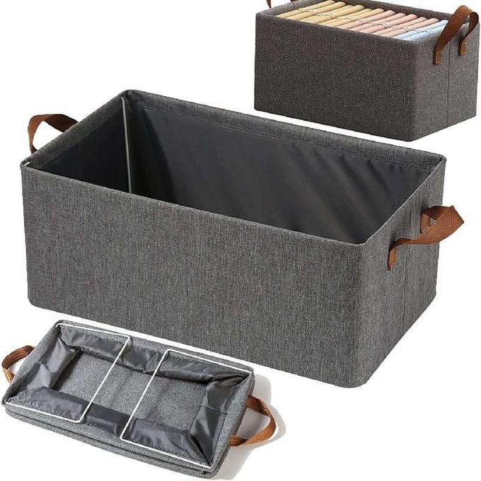  boîte de rangement de placard pliable Organisateur de linge, vêtements - gris