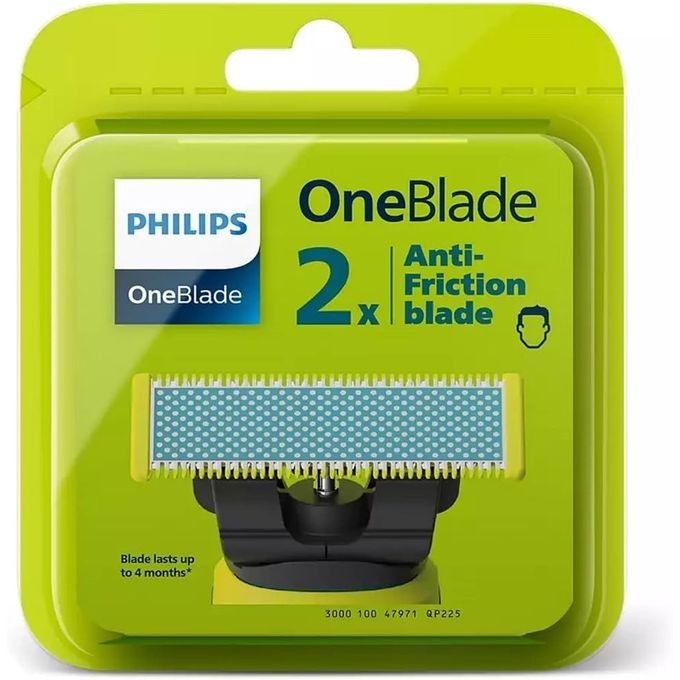  Philips OneBlade Pack 2 Recharges Lame De Rasoir X2