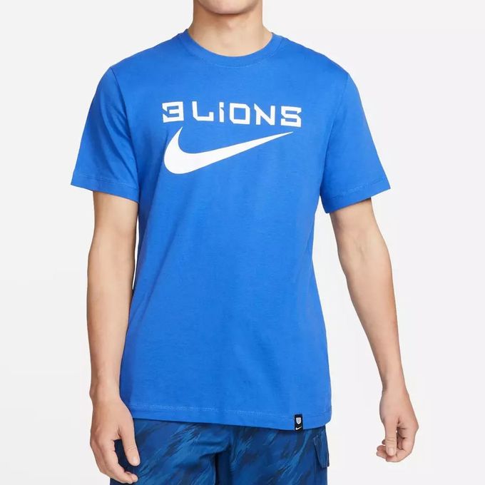  Nike T-shirt à Manches Courtes Angleterre Bleu roi Unisexe