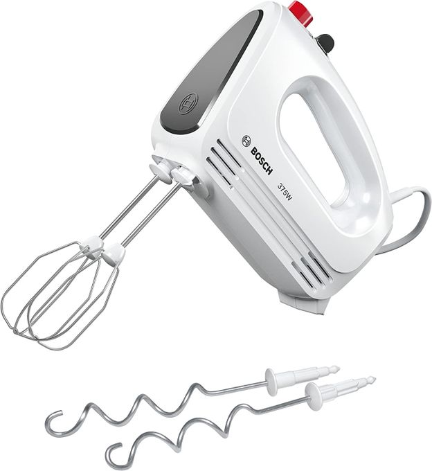  Bosch Batteur polyvalent avec fouets et crochets pétrisseurs 375 W -MFQ22100-blanc