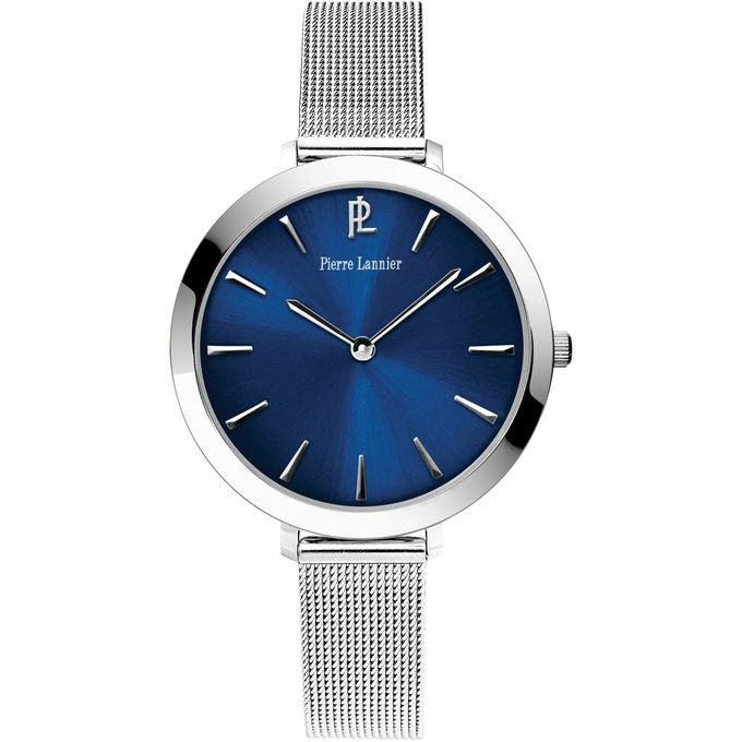  Pierre Lannier Montre Femme - Week End Linge Basic - 017D668 - Silver/Bleu