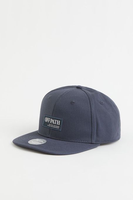  Hm Casquette H&M Chic Homme  avec Application  - Bleu