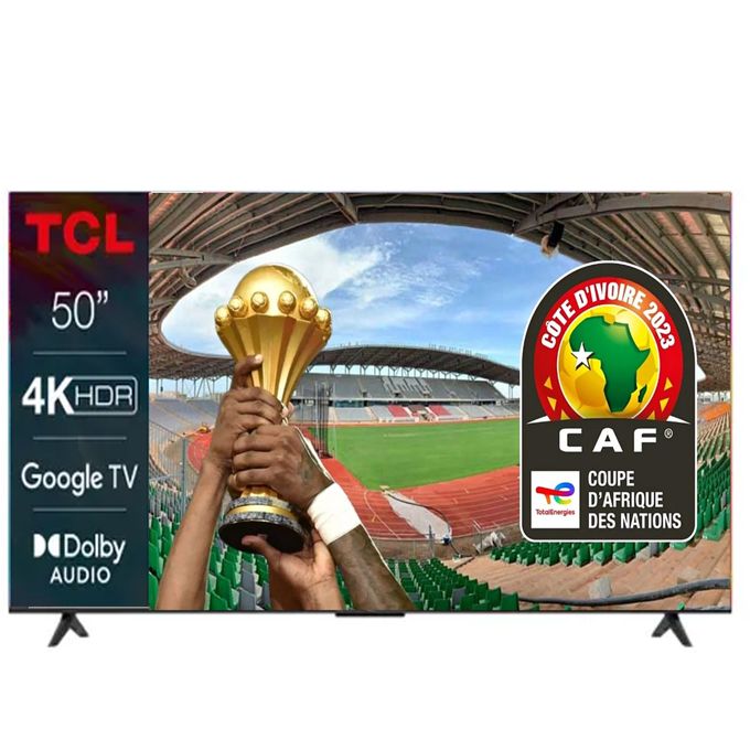  TCL Televiseur Led Tcl 50 pouces 4k Ultra Hd Google Tv Smart TV