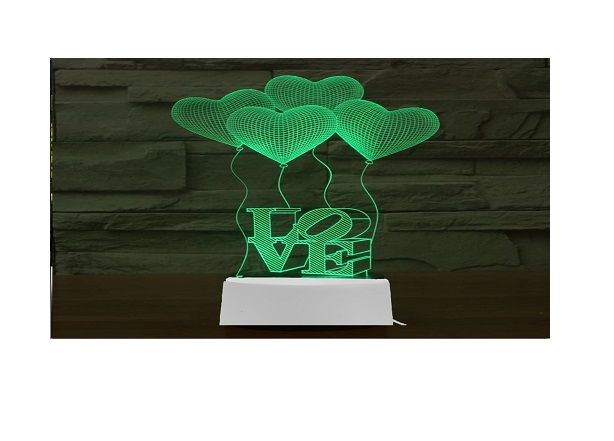  Lampe Veilleuse '' LOVE ''  LED 3D USB