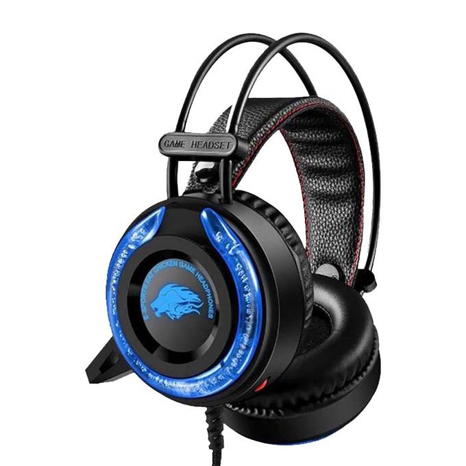  Casque Gaming filaire AUX Jack 3.5mm A5 RGB avec Microphone pour PC Smartphone