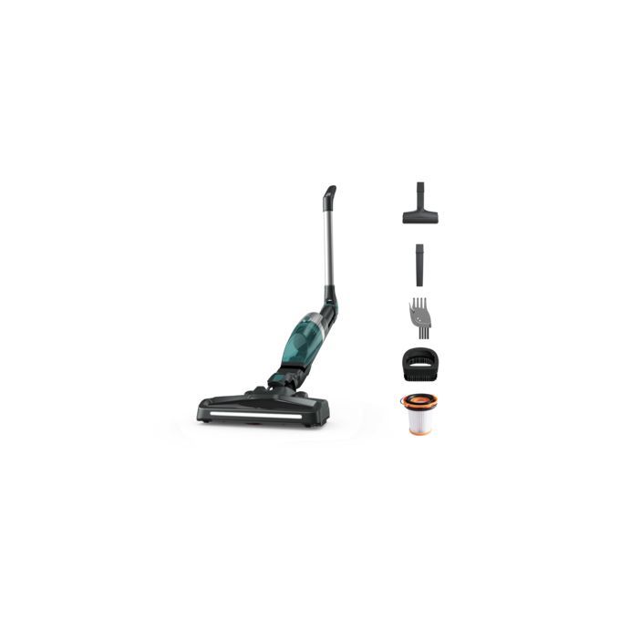  Rowenta Balai aspirateur sans fil - 40MIN- 145W-ROWENTA X-TREM COMPACT 2-IN-1 RH1239WO