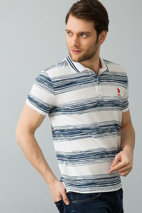  US POLO T-Shirt Homme Bleu Marine - 580231VR033