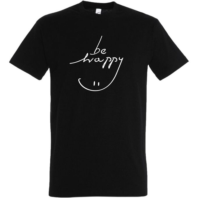  Bz T-Shirt -Be happy -Noir