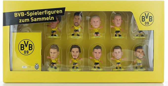  SOCCERSTARZ - Borussia Dortmund Team Pack 10 Figures/  Classic Kit