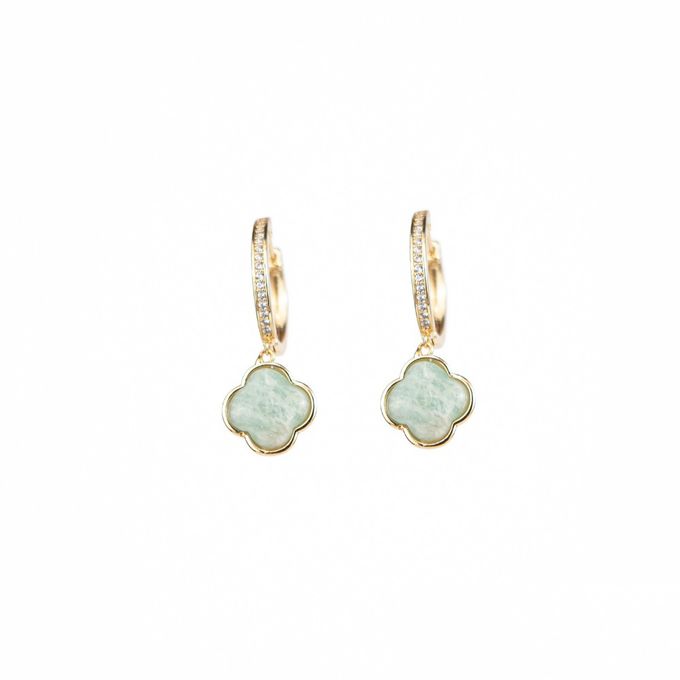  Boucles d'oreilles Serene Amazonite