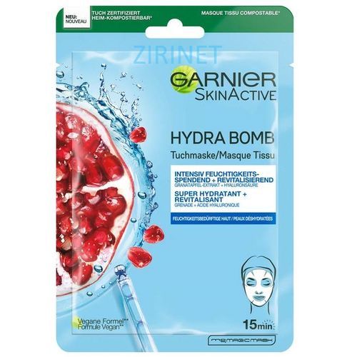  Garnier Skinactive Masque Tissu Hydrabomb Super Hydratant Revitalisant - Grenade