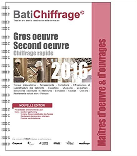  Publisher Maîtres D'Oeuvre Et D'Ouvrages: Gros Oeuvre Second Oeuvre 2016 C63 Arch.