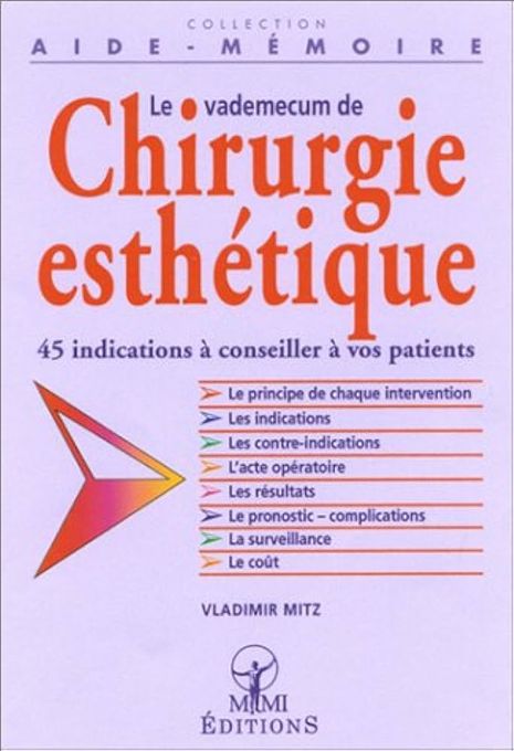  l'Etudiant Le Vademecum De Chirurgie Esthétique  C14 Med.