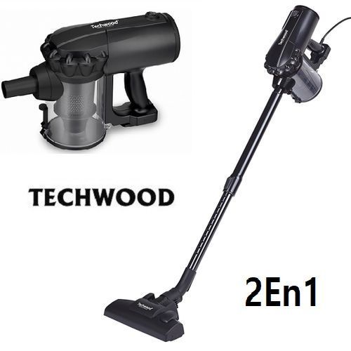  Techwood Aspirateur Balai 2 En 1, 600 W -- Noir