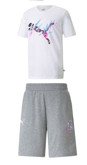  Puma Ensemble Short Et T-Shirt Neymar Homme Blanc