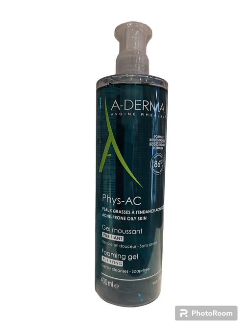  A Derma Phys-AC gel moussant purifiant peau grasse a tendance acnéique - 400ml