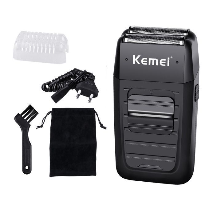 Kemei Rasoir Electrique Rechargeable Doubles Lames - KM 1102 - Noir