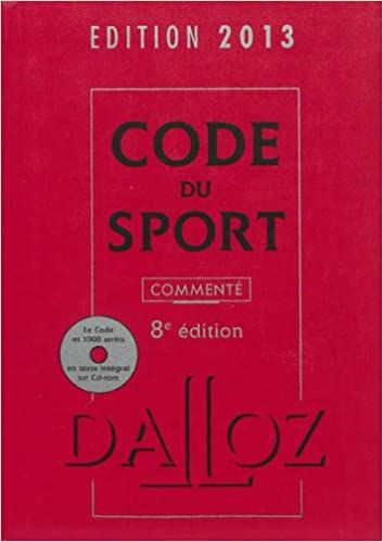  Publisher Code du sport commenté : édition 2013 8 ED C25DR.