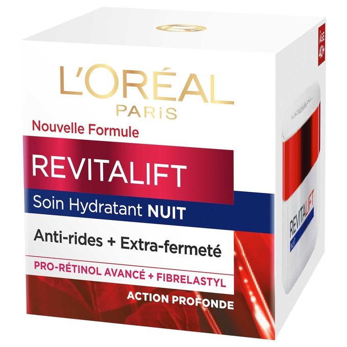  L'Oreal Revitalift Crème de Nuit AntiRides Hydratant + Fermeté