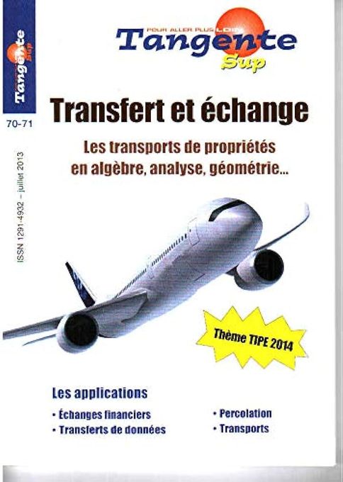  l'Etudiant Tangente sup. Transfert. échange et permutations : TIPE 2013-2014  C13 math.