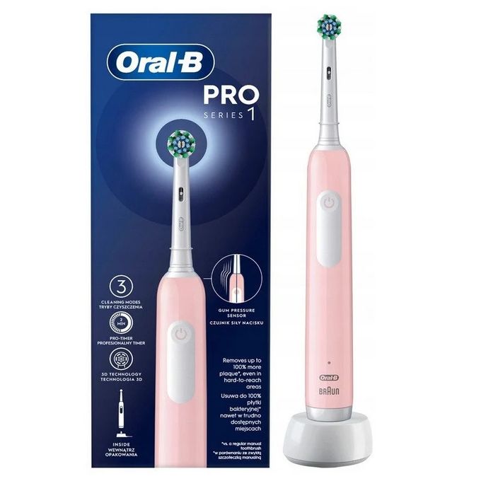  Oral B Brosse A Dent Électrique Rechargeable– Pro Series 1 – Rose