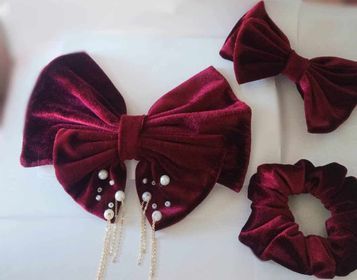  Ensemble D'Accessoires Cheveux En Velours